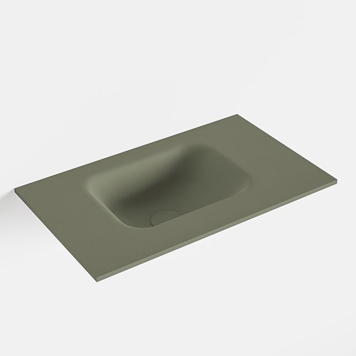 LEX Army solid surface inleg wastafel voor badmeubel 51cm. Positie wasbak links