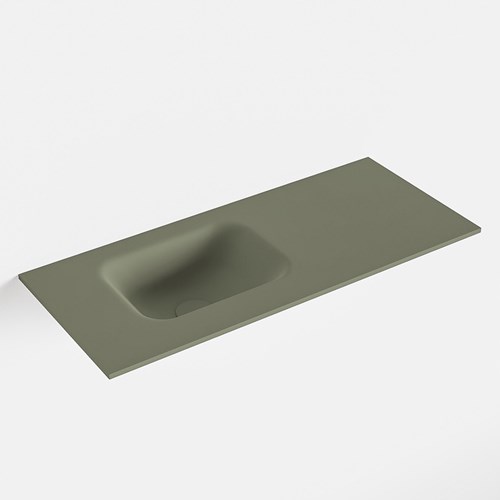 LEX Army Lavabo encastrado solid surface 70cm. Posición del fregadero Izquierda.