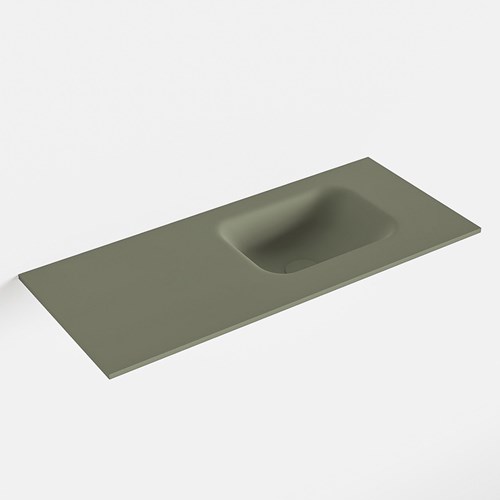 LEX Army Lavabo encastrado solid surface 70cm. Posición del fregadero Derecho.
