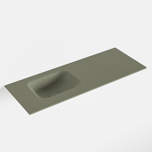 LEX Army Inset / Built-in Basin solid surface 80cm. Position basin Left.