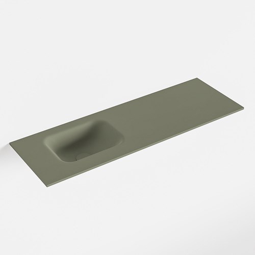 LEX Army Lavabo encastrado solid surface 90cm. Posición del fregadero Izquierda.