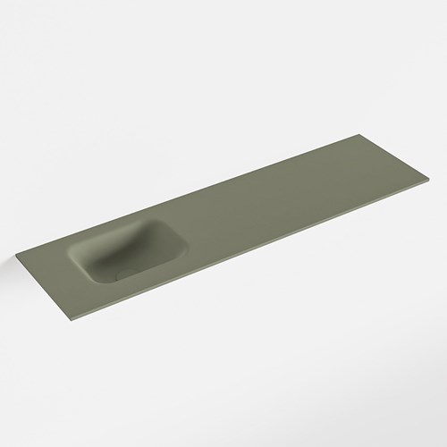 LEX Army Lavabo encastré solid surface 110cm. Position lavabo Gauche.