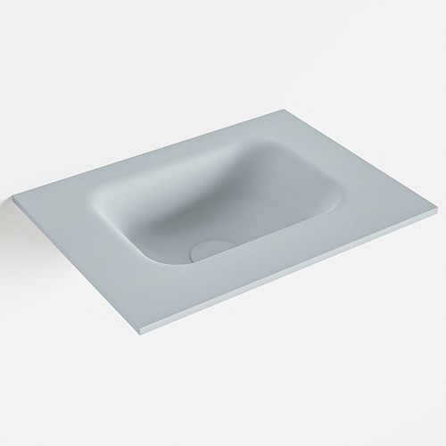 LEX Clay Lavabo encastré solid surface 41cm. Position lavabo Centrée.