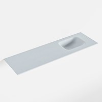 LEX Clay solid surface inleg wastafel voor badmeubel 101cm. Positie wasbak rechts