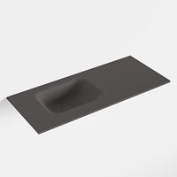 LEX Dark Grey einbauwaschbecken solid surface (mineralwerkstoff) 71cm. Waschbeckenposition Links.
