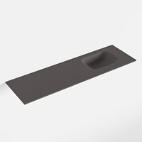 LEX Dark Grey Inset / Built-in Basin solid surface 101cm. Position basin Right.