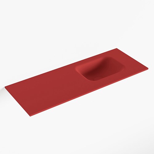 LEX Fire Lavabo incasso solid surface 80cm. Posizione lavabo Destra.