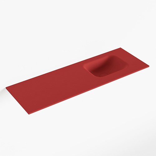 LEX Fire Lavabo encastrado solid surface 90cm. Posición del fregadero Derecho.
