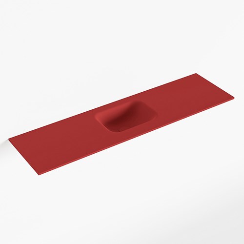 LEX Fire Lavabo encastré solid surface 111cm. Position lavabo Centrée.