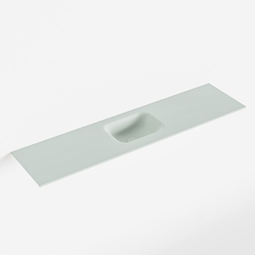 LEX Greey Lavabo encastré solid surface 121cm. Position lavabo Centrée.