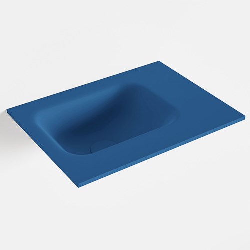 LEX Jeans Lavabo encastrado solid surface 40cm. Posición del fregadero Izquierda.