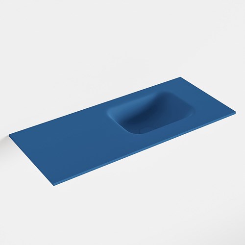 LEX Jeans Lavabo encastré solid surface 70cm. Position lavabo Droite.
