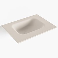 LEX Linen Lavabo incasso solid surface 40cm. Posizione lavabo Centro.