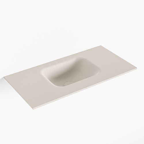 LEX Linen Lavabo encastrado solid surface 61cm. Posición del fregadero Centro.