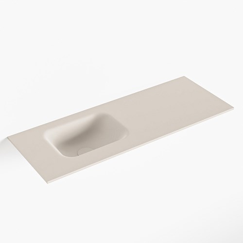 LEX Linen Lavabo encastrado solid surface 81cm. Posición del fregadero Izquierda.