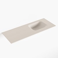 LEX Linen Lavabo incasso solid surface 81cm. Posizione lavabo Destra.