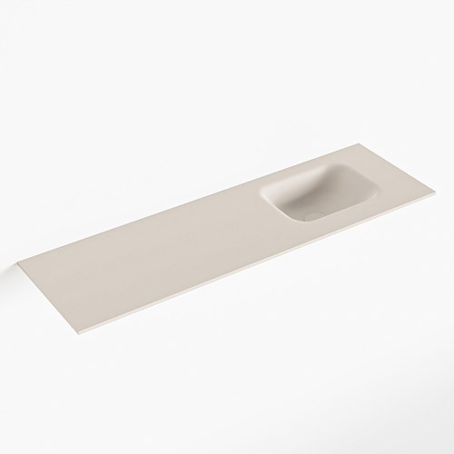 LEX Linen einbauwaschbecken solid surface (mineralwerkstoff) 100cm. Waschbeckenposition Rechts.