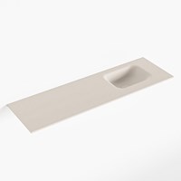 LEX Linen Lavabo encastré solid surface 101cm. Position lavabo Droite.