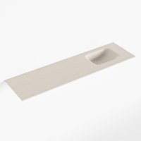 LEX Linen solid surface inleg wastafel voor badmeubel 111cm. Positie wasbak rechts