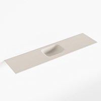 LEX Linen Lavabo encastrado solid surface 121cm. Posición del fregadero Centro.