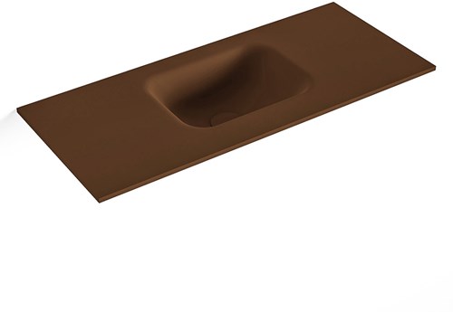 LEX Rust Lavabo encastrado solid surface 70cm. Posición del fregadero Centro.