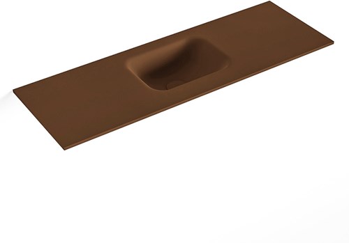 LEX Rust Lavabo encastré solid surface 91cm. Position lavabo Centrée.