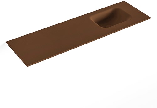 LEX Rust Lavabo encastré solid surface 100cm. Position lavabo Droite.