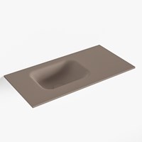 LEX Smoke Lavabo incasso solid surface 60cm. Posizione lavabo Sinistra.