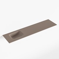 LEX Smoke Lavabo encastré solid surface 120cm. Position lavabo Gauche.