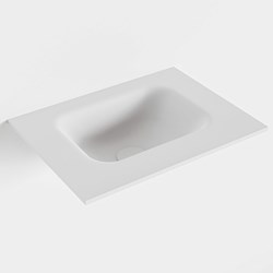 LEX Talc Lavabo incasso solid surface 41cm. Posizione lavabo Centro.