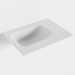LEX Talc einbauwaschbecken solid surface (mineralwerkstoff) 41cm. Waschbeckenposition Links.