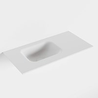 LEX Talc Lavabo encastré solid surface 60cm. Position lavabo Gauche.