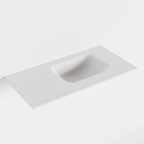 LEX Talc Lavabo encastrado solid surface 60cm. Posición del fregadero Derecho.