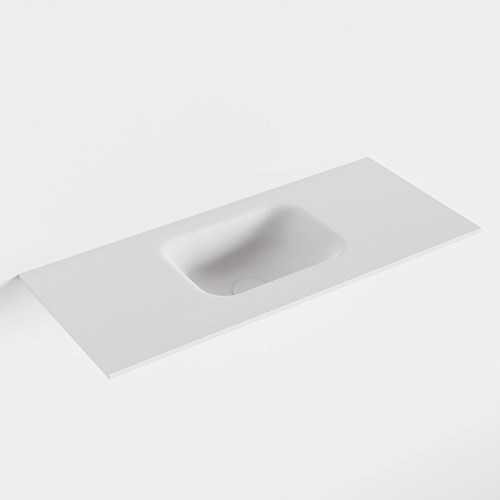 LEX Talc solid surface inleg wastafel voor badmeubel 71cm. Positie wasbak midden