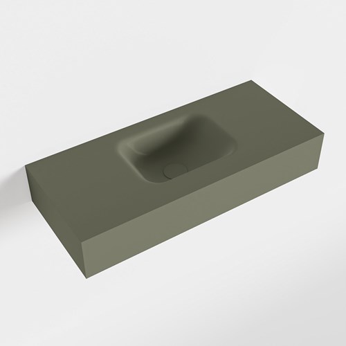 LEX Army Wall-Hung Basin solid surface 70cm. Position basin Center.