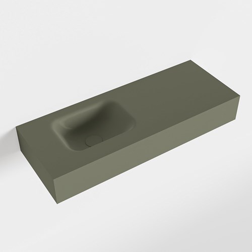 LEX Army Wall-Hung Basin solid surface 80cm. Position basin Left.