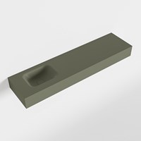 LEX Army vrijhangende solid surface wastafel 120cm. Positie wasbak links