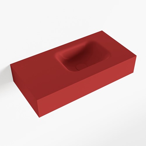 LEX Fire Lavabo suspendido de solid surface 60cm. Posición del fregadero Derecho.