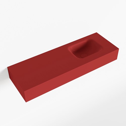 LEX Fire Lavabo suspendido de solid surface 90cm. Posición del fregadero Derecho.