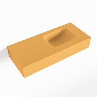 LEX Ocher Wall-Hung Basin solid surface 70cm. Position basin Right.