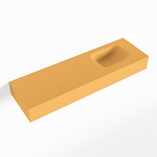 LEX Ocher Wall-Hung Basin solid surface 100cm. Position basin Right.