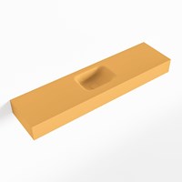 LEX Ocher Lavabo sospeso à parete solid surface 120cm. Posizione lavabo Centro.