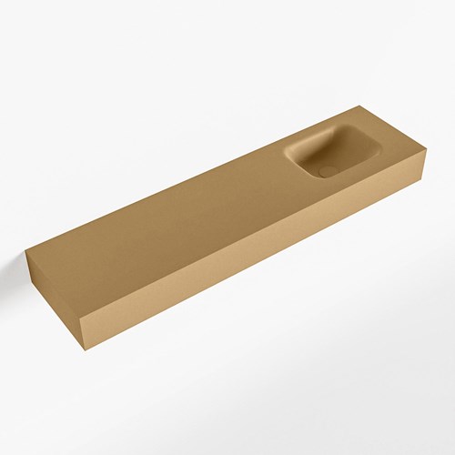 LEX Oro Lavabo suspendido de solid surface 120cm. Posición del fregadero Derecho.