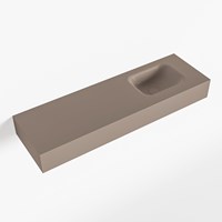 LEX Smoke Lavabo mural solid surface 100cm. Position lavabo Droite.