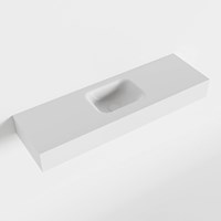LEX Talc Lavabo sospeso à parete solid surface 100cm. Posizione lavabo Centro.