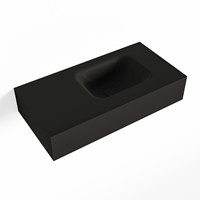 LEX Urban vrijhangende solid surface wastafel 60cm. Positie wasbak rechts