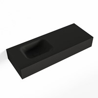 LEX Urban freihängend Waschtisch aus solid surface (mineralwerkstoff) 80cm. Waschbeckenposition Links.