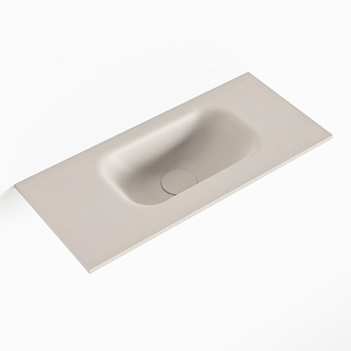 EDEN Linen einbauwaschbecken solid surface (mineralwerkstoff) 51cm. Waschbeckenposition Rechts.