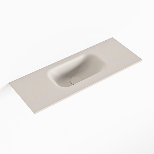 EDEN Linen Lavabo encastré solid surface 60cm. Position lavabo Centrée.