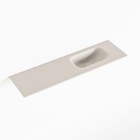 EDEN Linen Lavabo encastré solid surface 80cm. Position lavabo Droite.